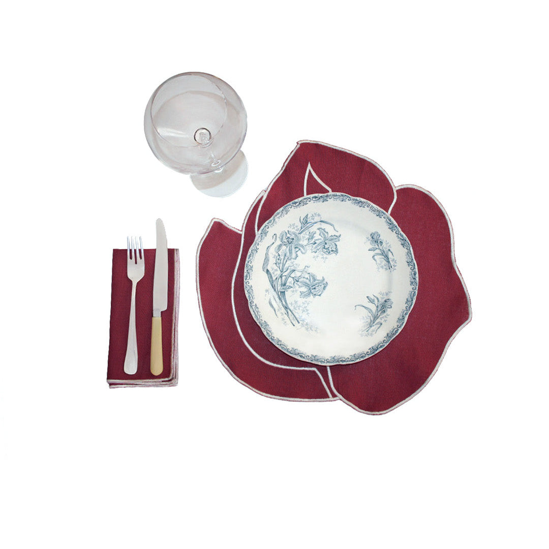 MESA BORDADA PARA DOS, SABRINA (SET DE 2)