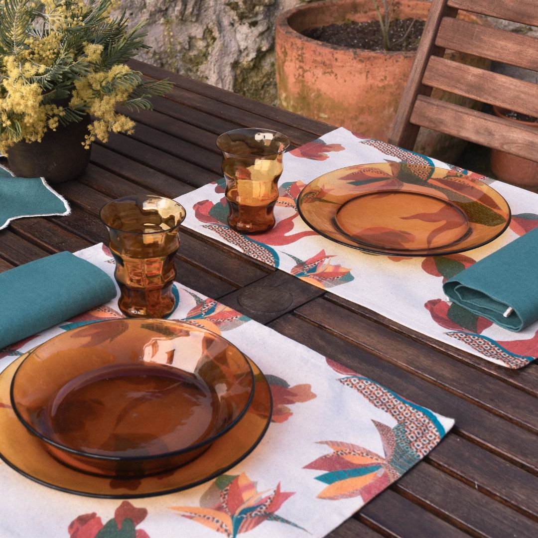 Set "Mesa para 2" - estampado Sabio